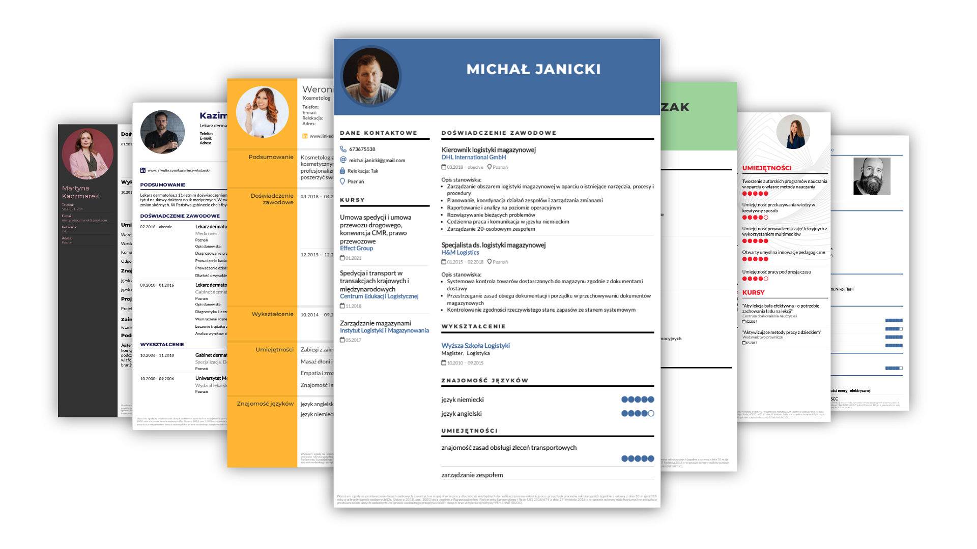 Profesjonalne wzory CV - Ciekawe CV